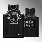 San Antonio Spurs #22 Malaki Branham Black Stitched Jersey Dzhi,baseball caps,new era cap wholesale,wholesale hats